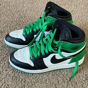 Nike Jordan 1 High OG Retro Lucky Green High-Top Sneakers Youth